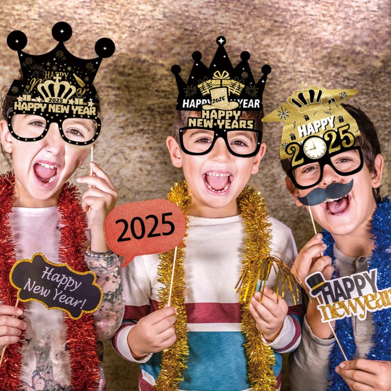 Wholesale 2025 Party Paper Funny Hat Glasses Decorations